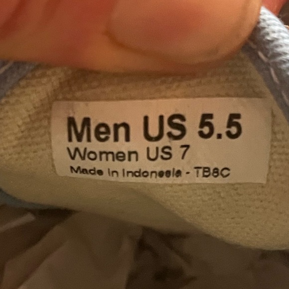 VANS Porcelain & True White Brushed Twill Sneakers X Size : 5.5//M - 7//W - Picture 5 of 9